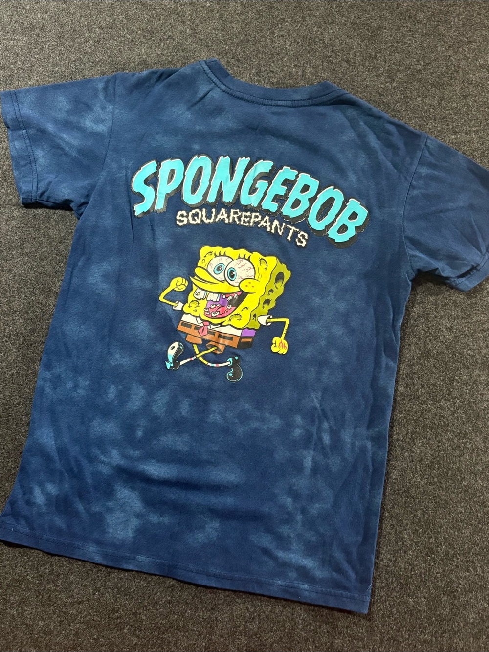 Spongebob Squarepants Men’s S Acid Washed Graphic Tee Shirt SB Freeze VTG